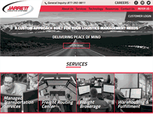 Tablet Screenshot of jarrettlogistics.com